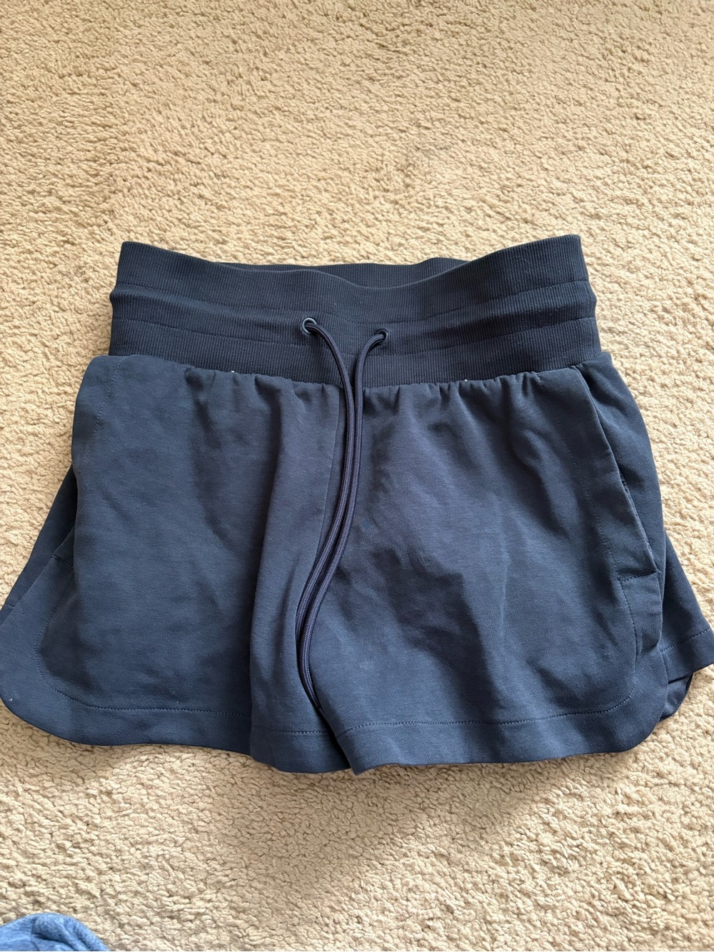 Old Navy Navy Elastic Drawstring Athletic Shorts